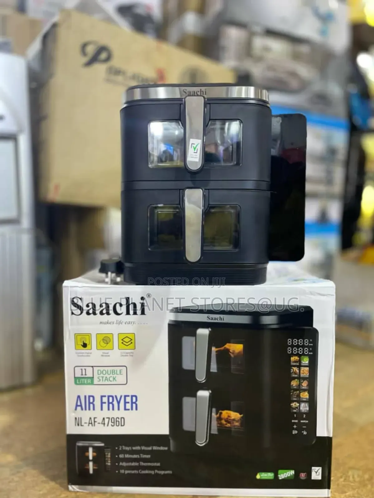 Saachi 11litre Dual Stack Air Fryers \\ 2800w \\ Nl-Af-4796d