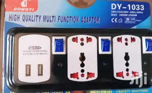 Universal Multi-Purpose Travel Adapter With Built in 2 USB