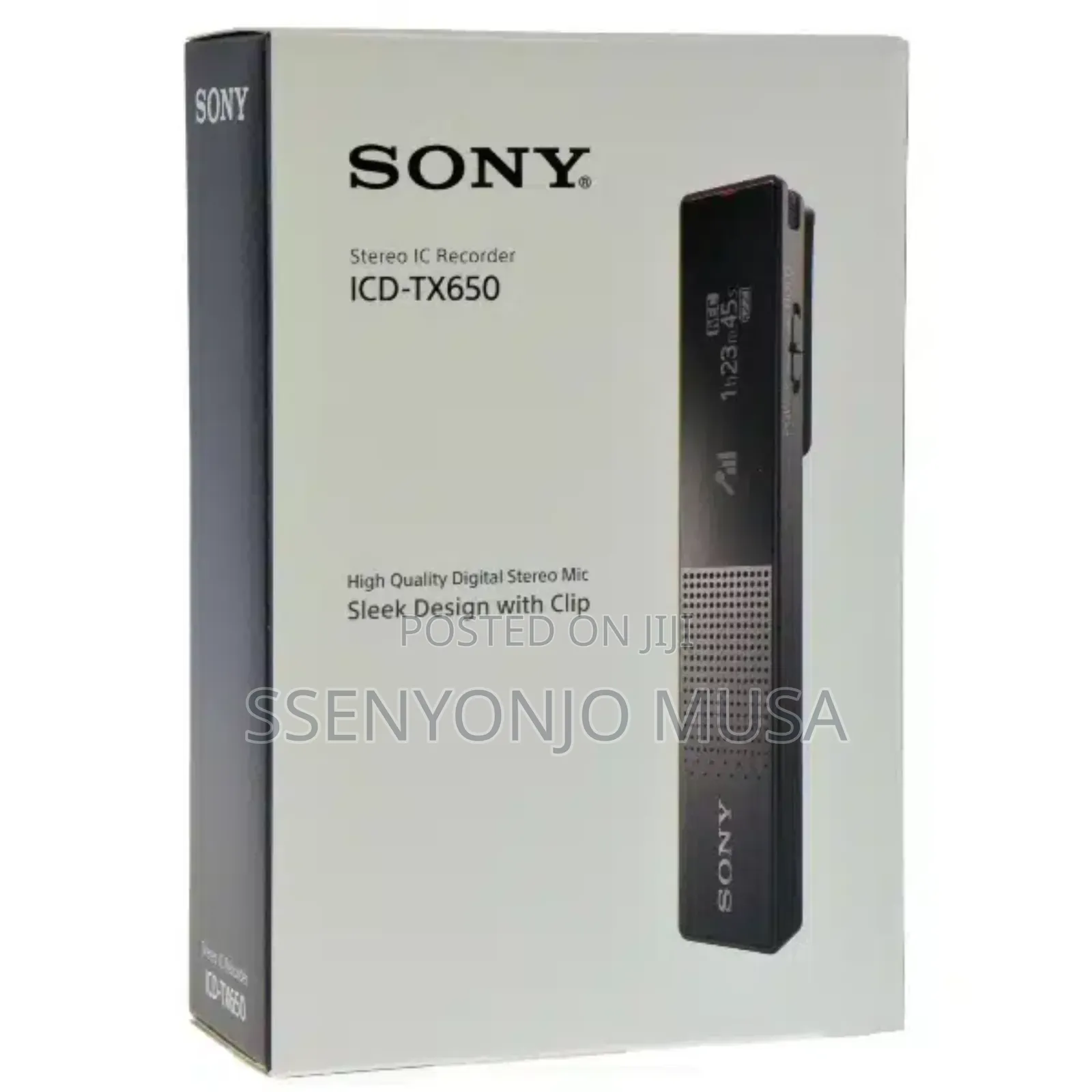 Sony Icd-Tx650 Digital Voice Recorder - 16gb, Oled Display