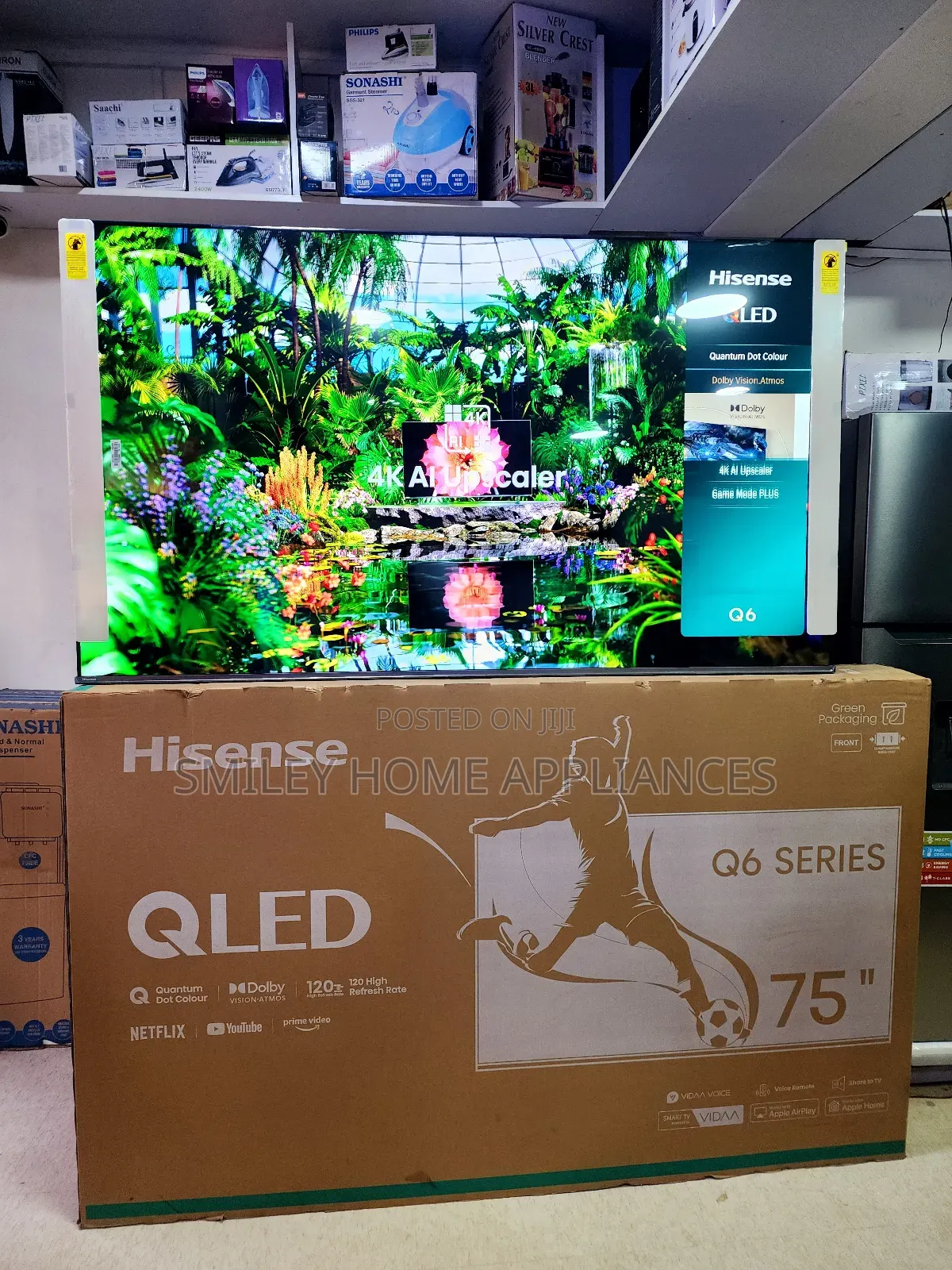 Hisense 75inches Q6 Series Quantum4k Dot Display Vidaa Tv
