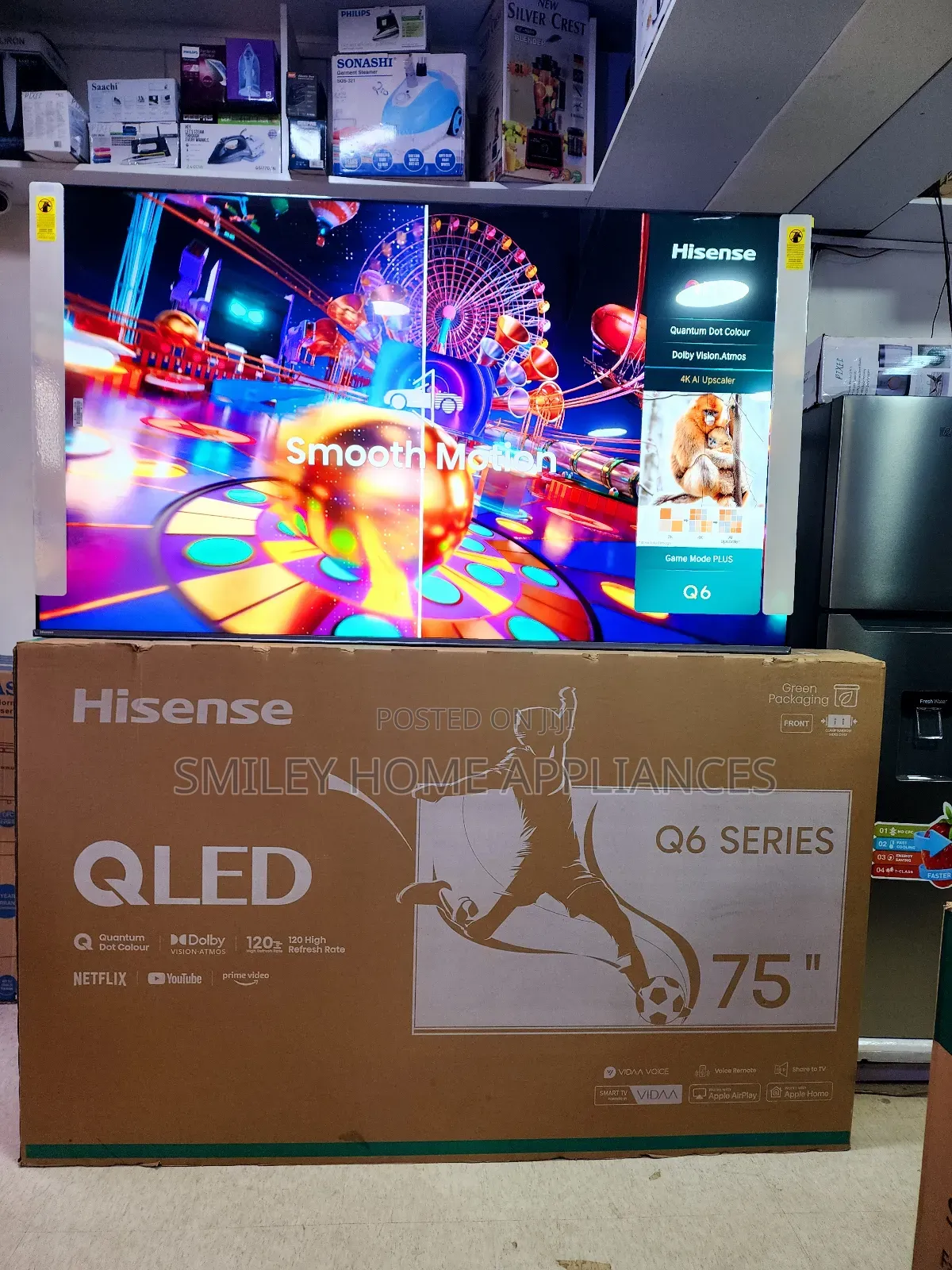 Hisense 75inches Q6 Series Quantum4k Dot Display Vidaa Tv