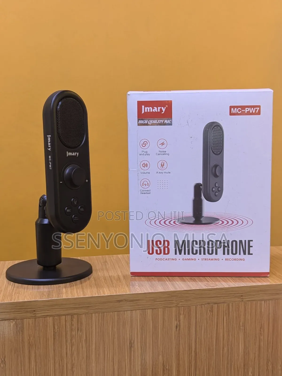 Jmary Mc-Pw7 Usb Microphone - High-Quality Recording -