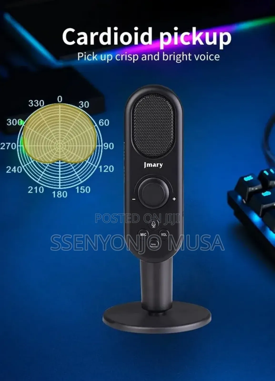 Jmary Mc-Pw7 Usb Microphone - High-Quality Recording -