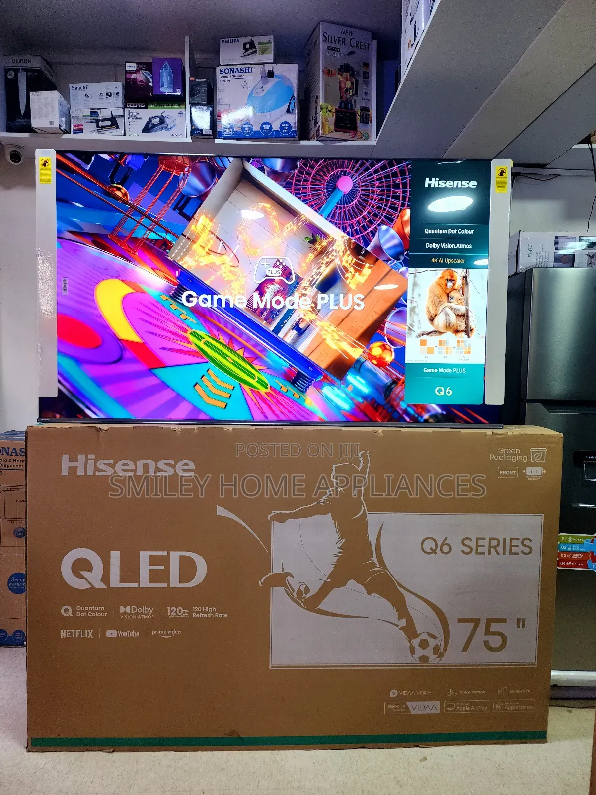 Hisense Qled4k Quantum Dot Display 75inches Smart Tv