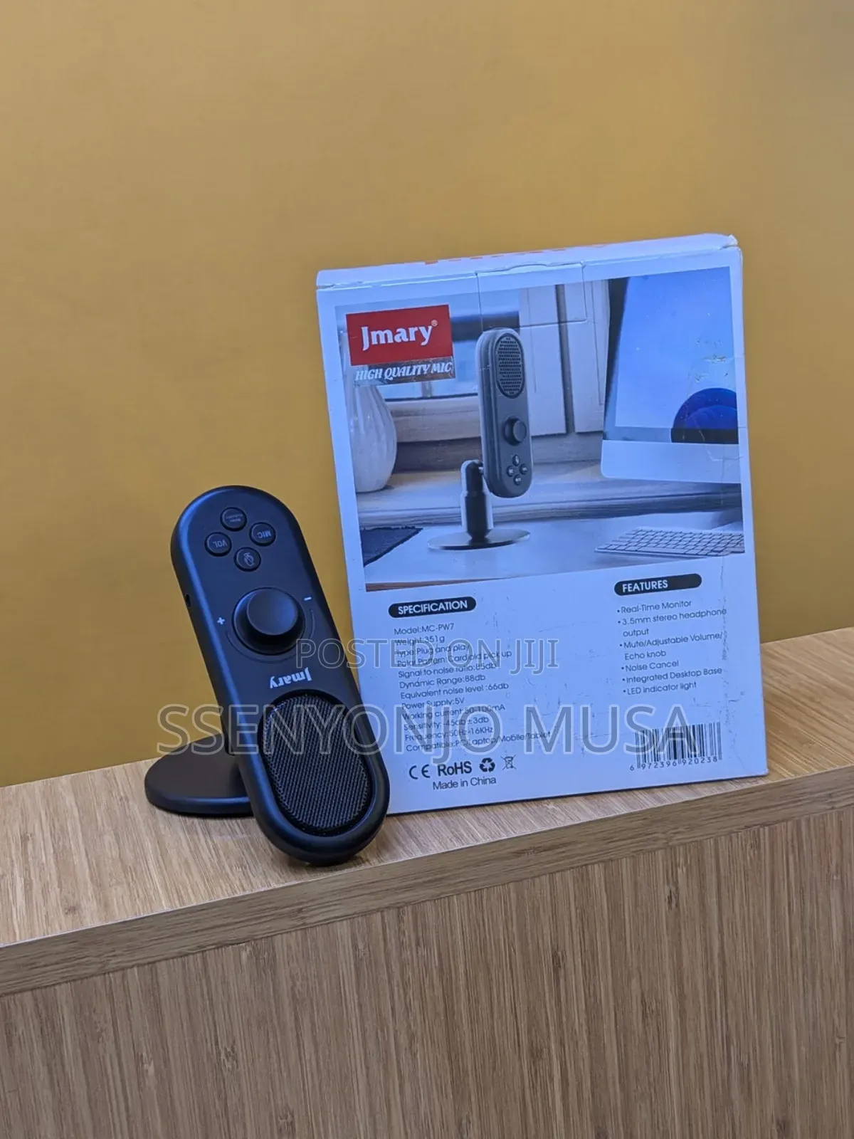 Jmary Mc-Pw7 Usb Microphone - High-Quality Recording -