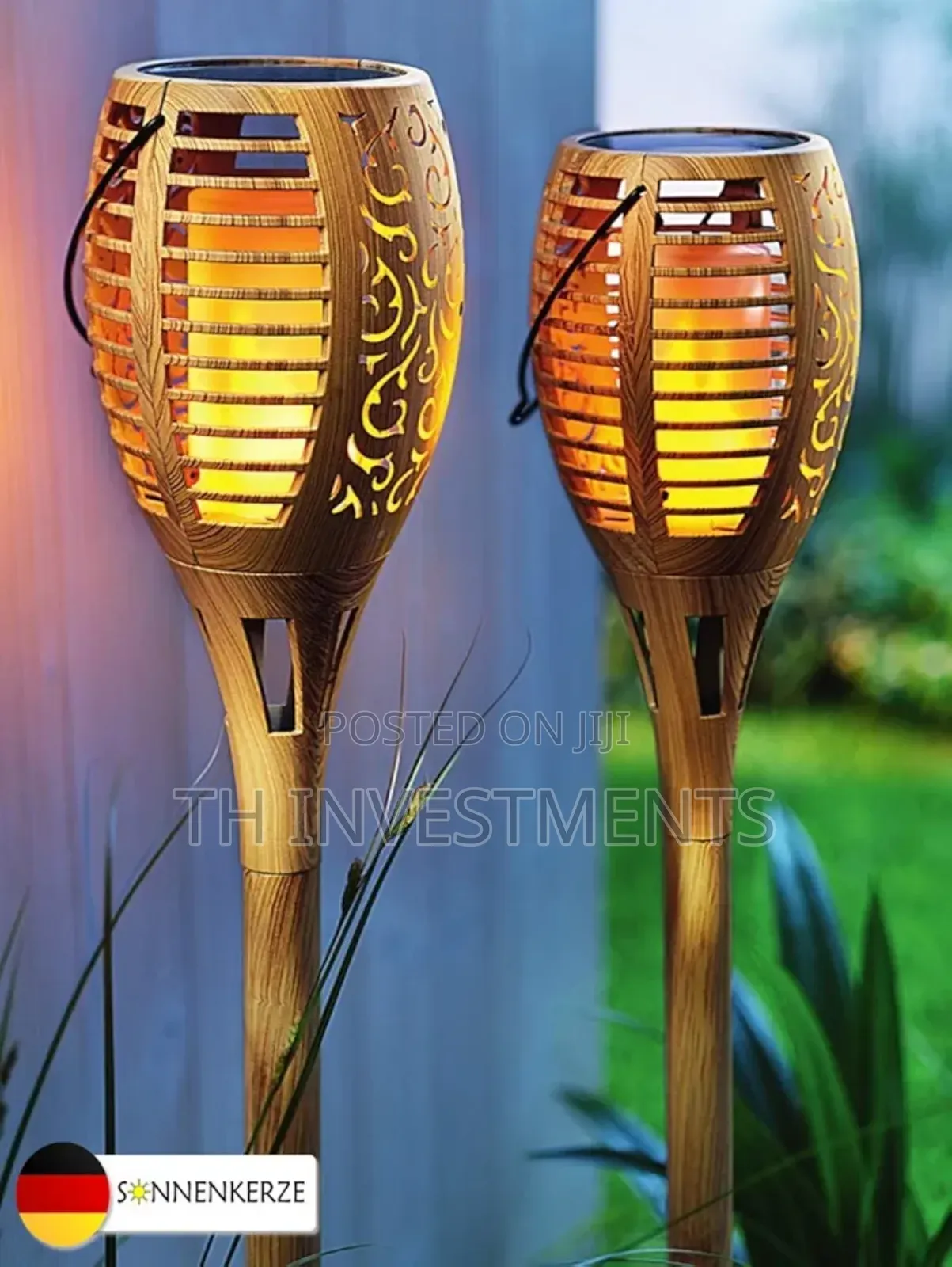 Sun Candle Solar Garden Torch Hanging Light