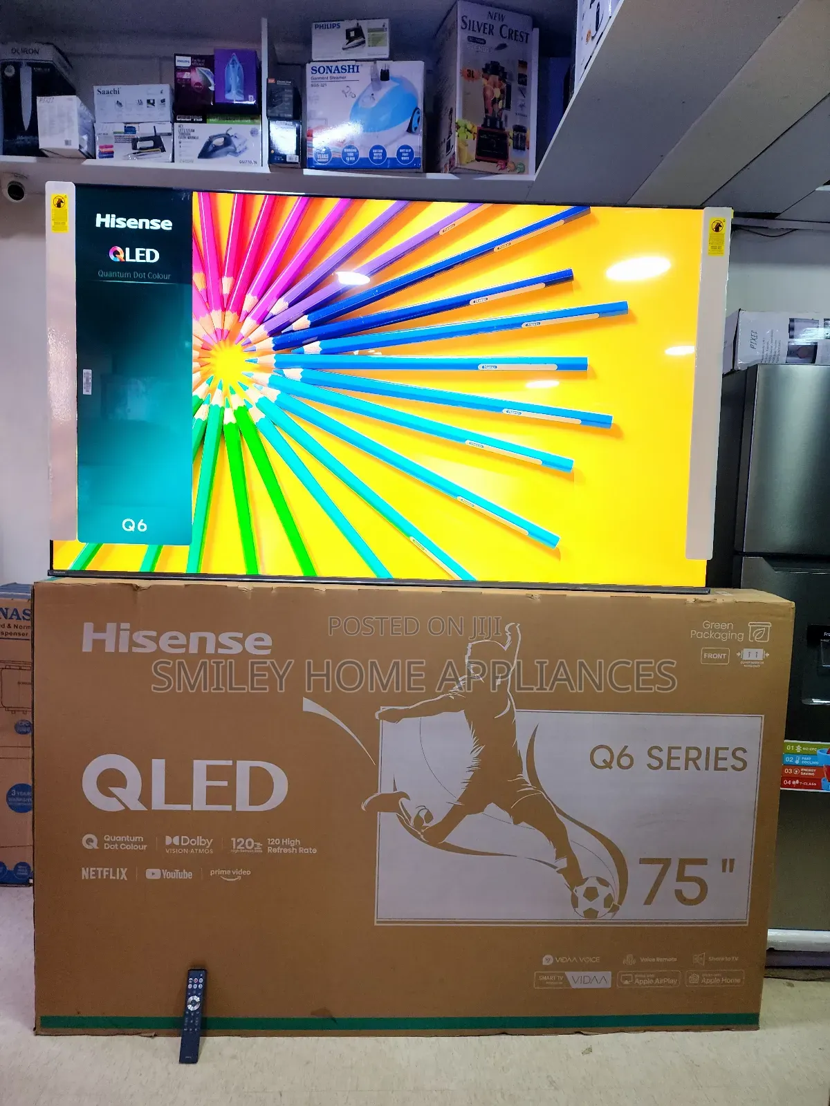 Qled Pro 6 Series Hisense 75inches Smart Vidaa Tv