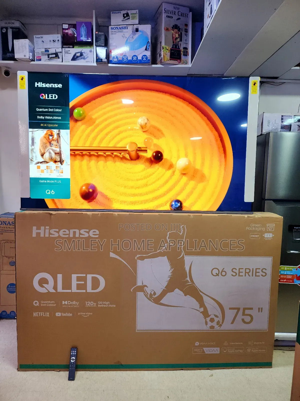 New Edition Q6 Series 75inches Hisense Quantum Dot Tv