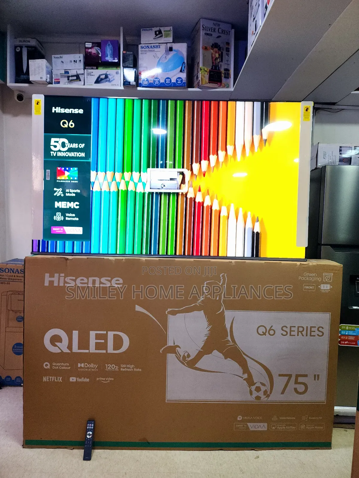 75inches Qled4k 6 Pro Hisense Smart Vidaa Tv at Good Price