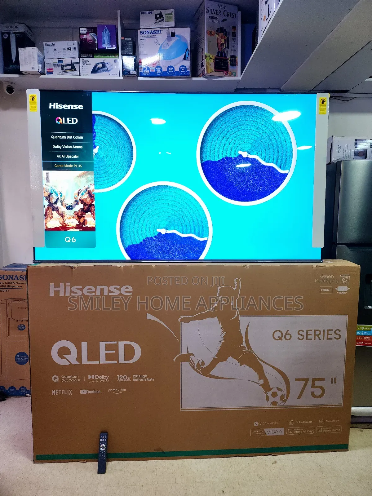 75inches Qled4k 6 Pro Hisense Smart Vidaa Tv at Good Price
