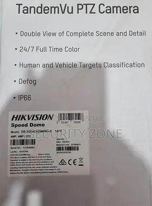 Hikvision Tandemvu PTZ Ip 4mp
