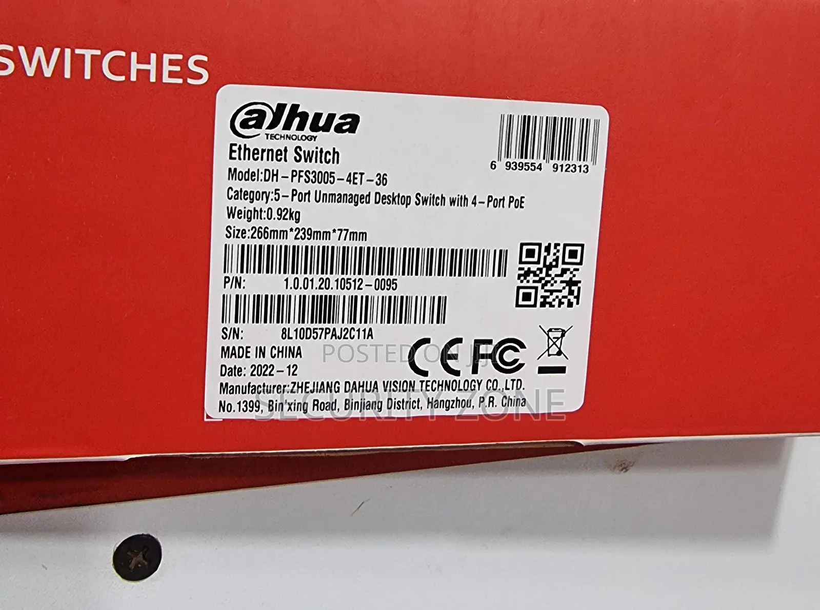 Dahua Poe Switch 4port 8port Uplink