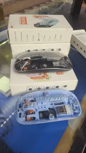 Turtle Wireless Mouse Gray Transparent