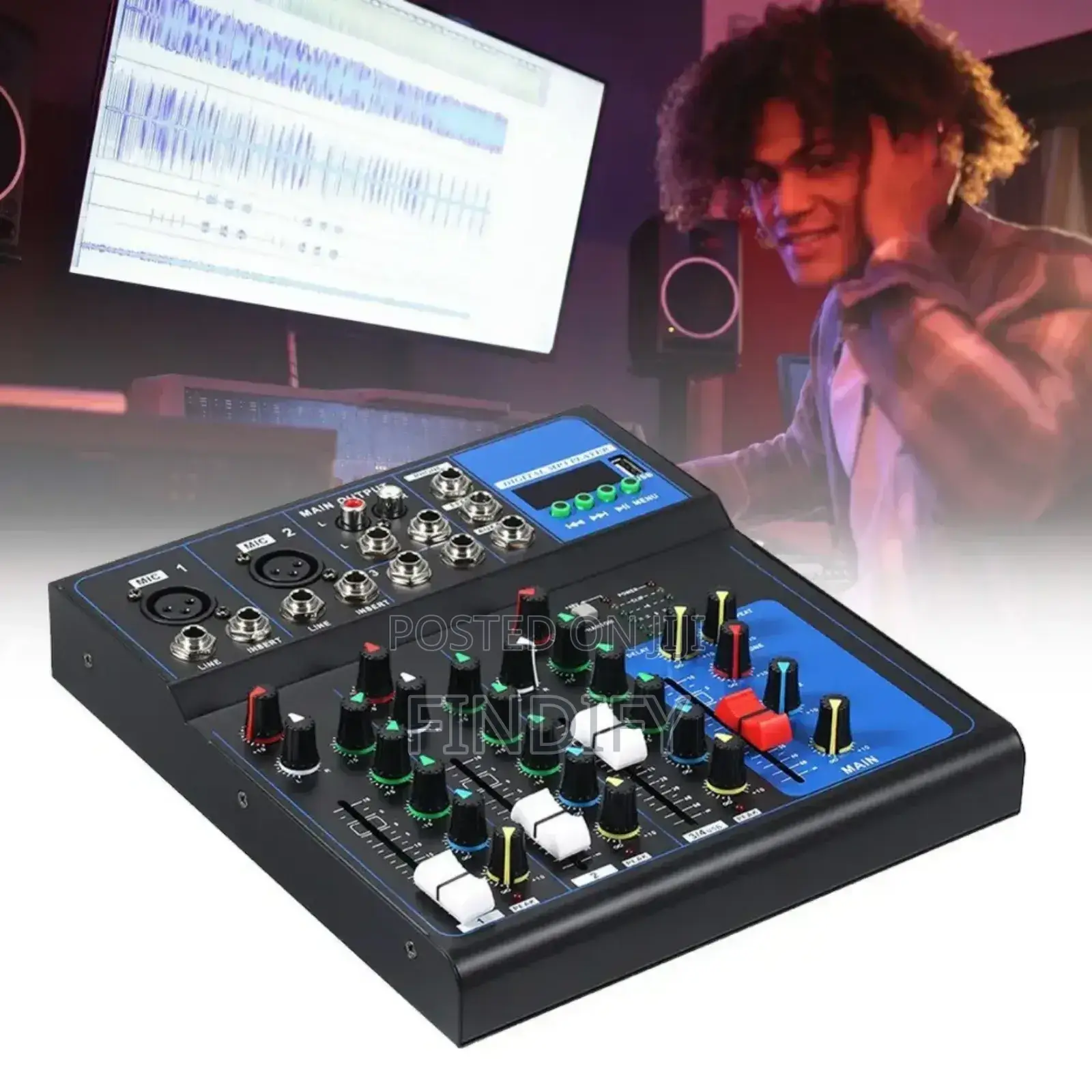 Recording Mixing
Console 4-Channel Meeting Hosting Singing