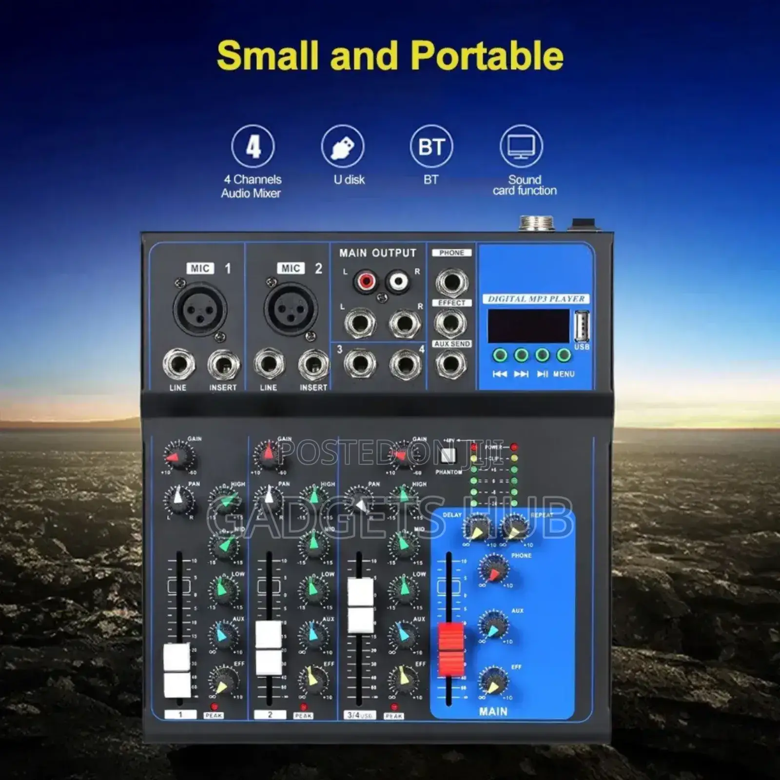 Recording Mixing
Console 4-Channel Meeting Hosting Singing