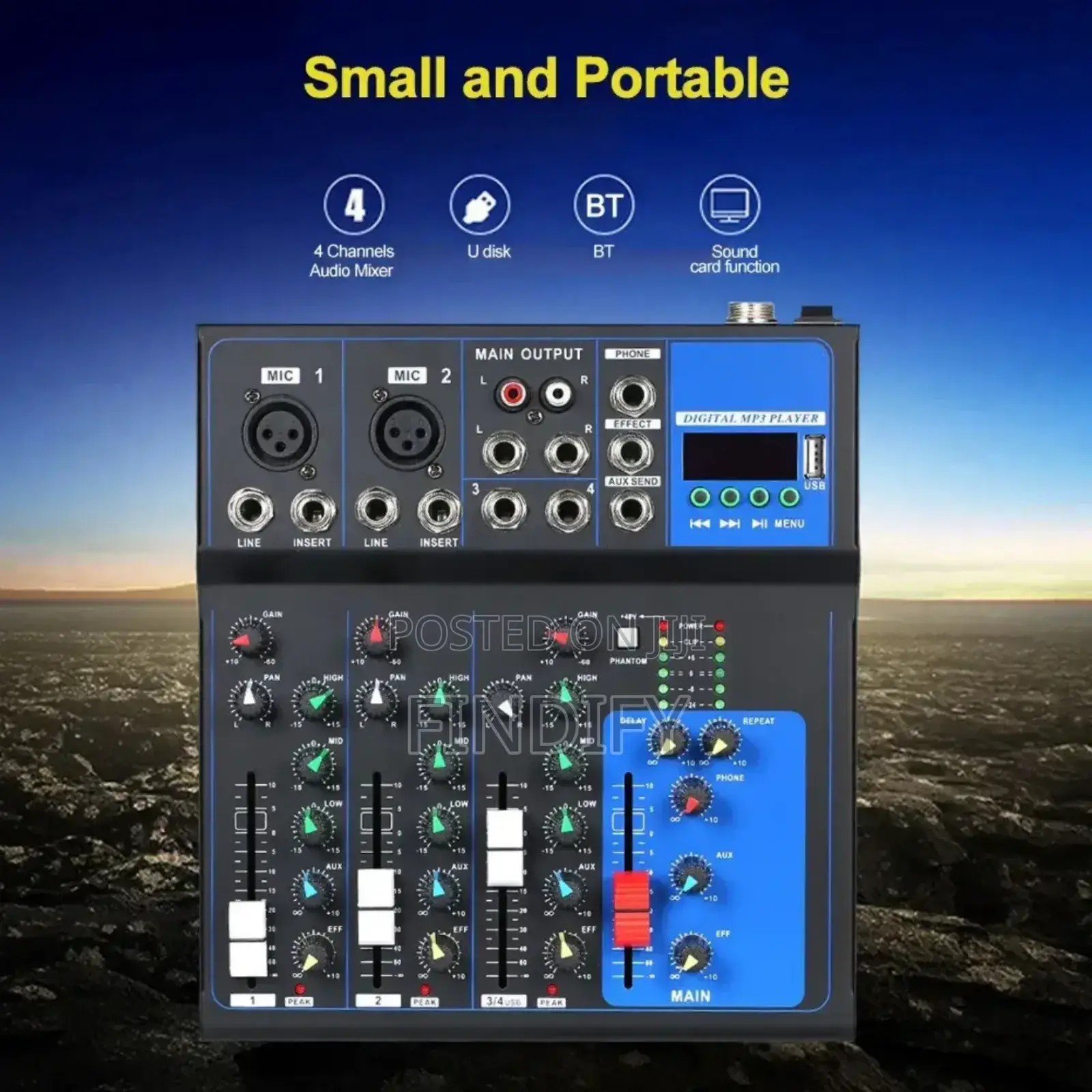 Recording Mixing
Console 4-Channel Meeting Hosting Singing