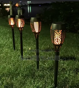 Solar Led Fire Flame Lamp Outdoor Landscape Decorative