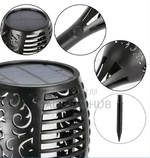 Solar Led Fire Flame Lamp Outdoor Landscape Decorative