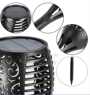 Solar Led Fire Flame Lamp Outdoor Landscape Decorative
