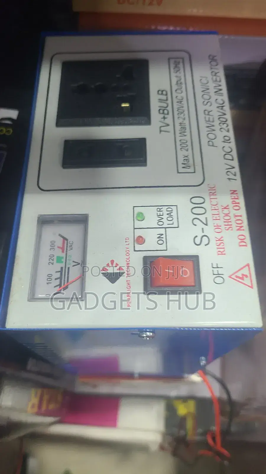 Dc to Ac Inverter 
230v Ac Output Max 200w