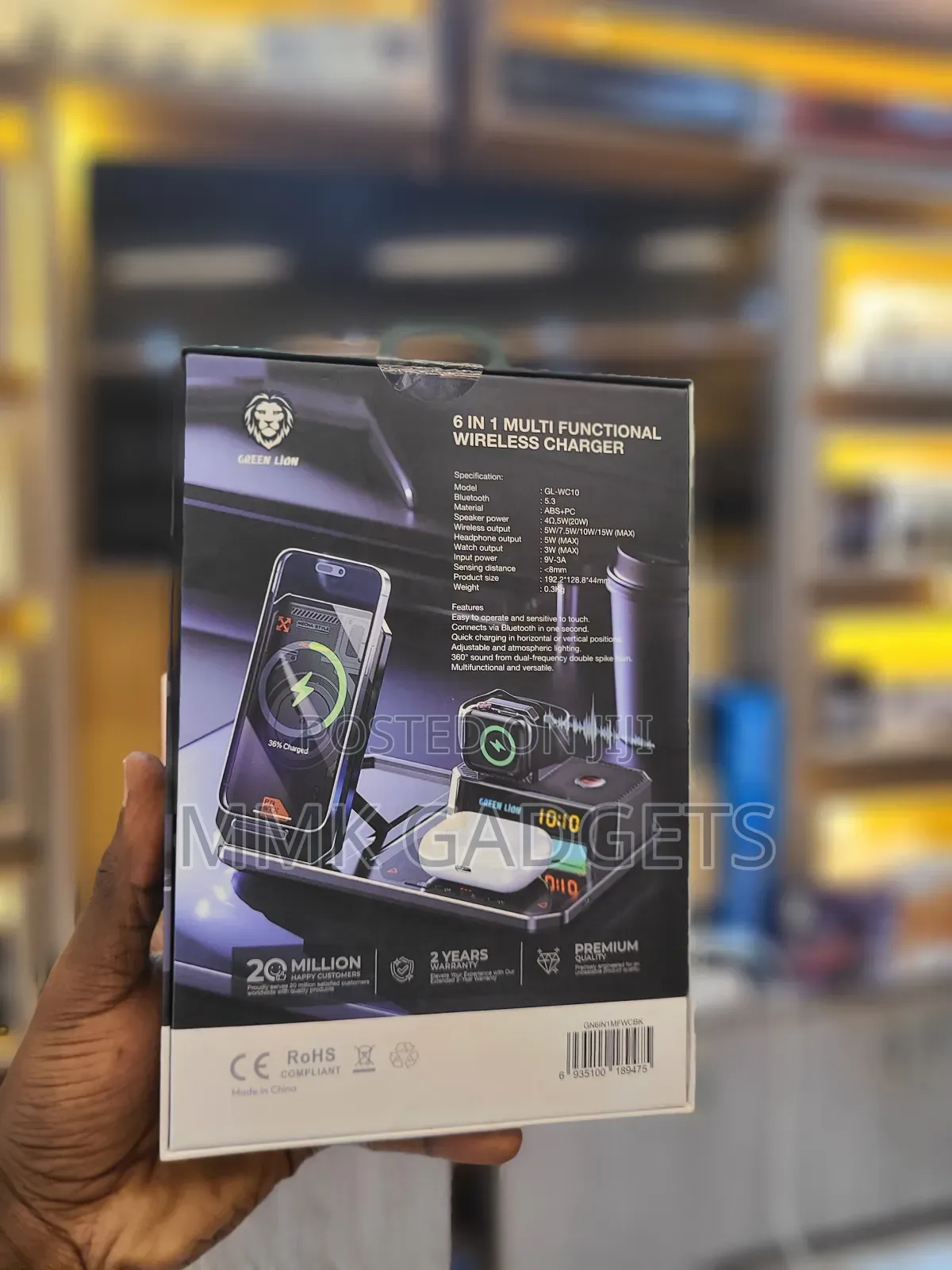 Greenlion 6 in 1 Multifunctional Wireless Charger