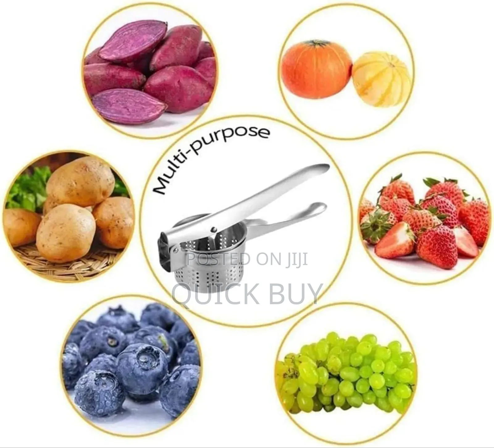 Stainless Steel New Multifunctional Food Press