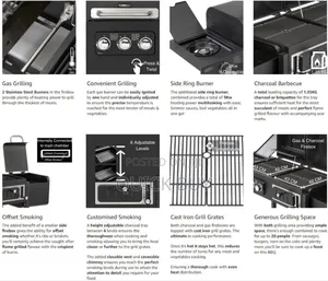 2 in 1 Commercial Luxury Gas Grill + Charcoal BBQ Grill