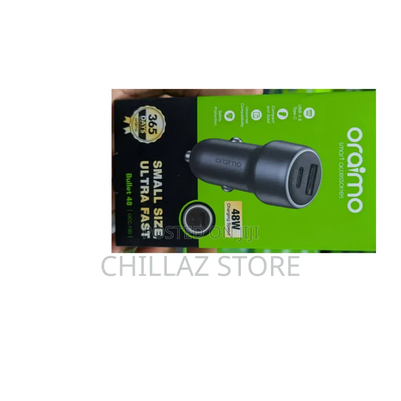 Oraimo Bullet 48w Car Charger.