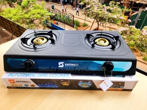 Sayona Apps Double Gas Burner Black Color