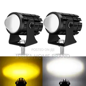 Two Color Mini Steel Spotlight Beam Lamp for Cars Bikes