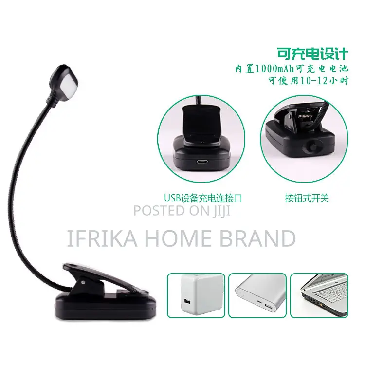 Led Eye Protection Folding Bed Clamp Desk Light Reading Lamp
