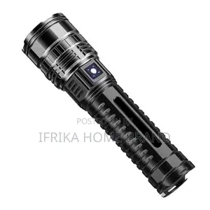 White Laser Telescopic Zoom Flashlight Usb Rechargeable