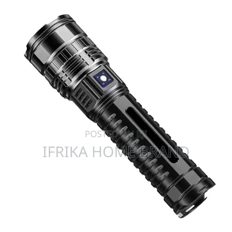 White Laser Telescopic Zoom Flashlight Usb Rechargeable