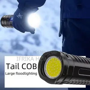 White Laser Telescopic Zoom Flashlight Usb Rechargeable