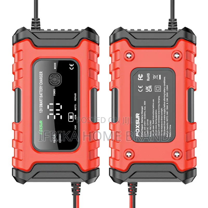12v6a Battery Smart Charger Car Motorcycle Battery Charger