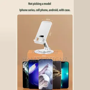 Foldable Phone Stand- Height Adjustable Phone Holder.