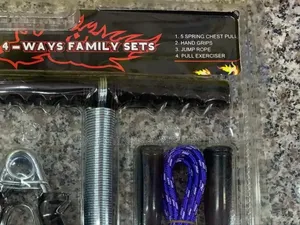 4_ways Family Sets, Spring Chest Pull, Hand Crips, Jump Rope
