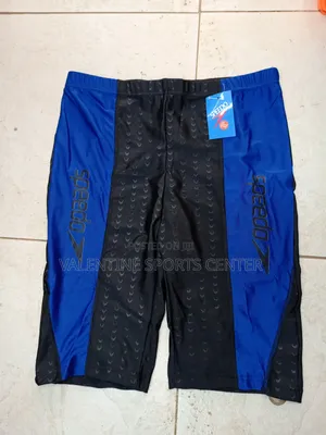 Blue Colors With Black Swimming Shoes Speedo