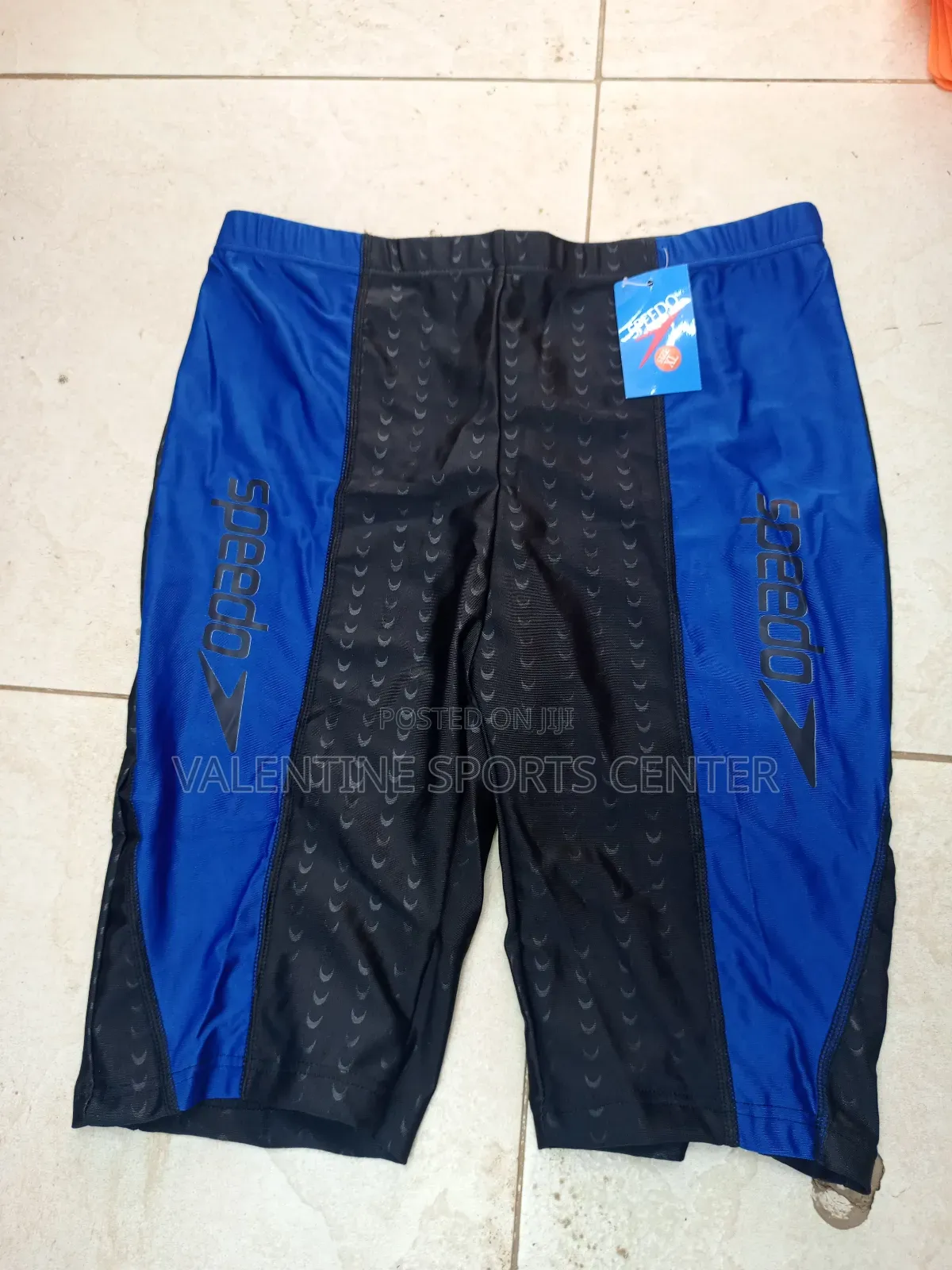 Blue Colors With Black Swimming Shoes Speedo