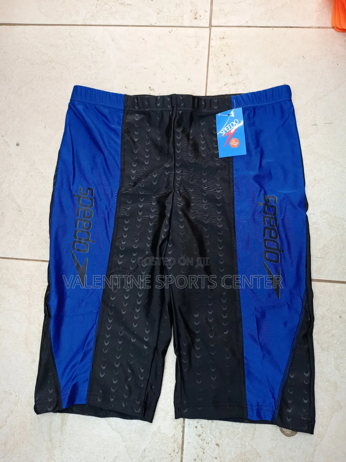 Blue Colors With Black Swimming Shoes Speedo