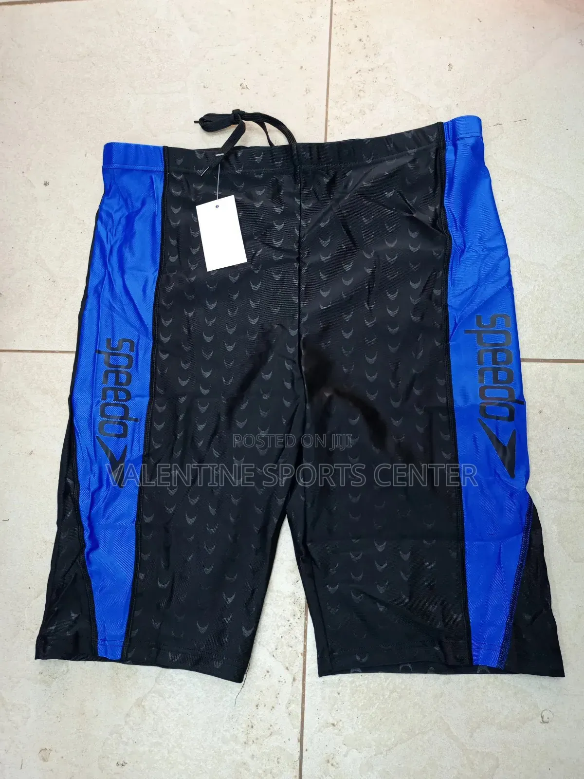 Blue Colors With Black Swimming Shoes Speedo