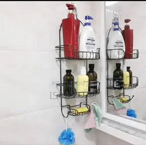 Black Metal Bathroom Shelf