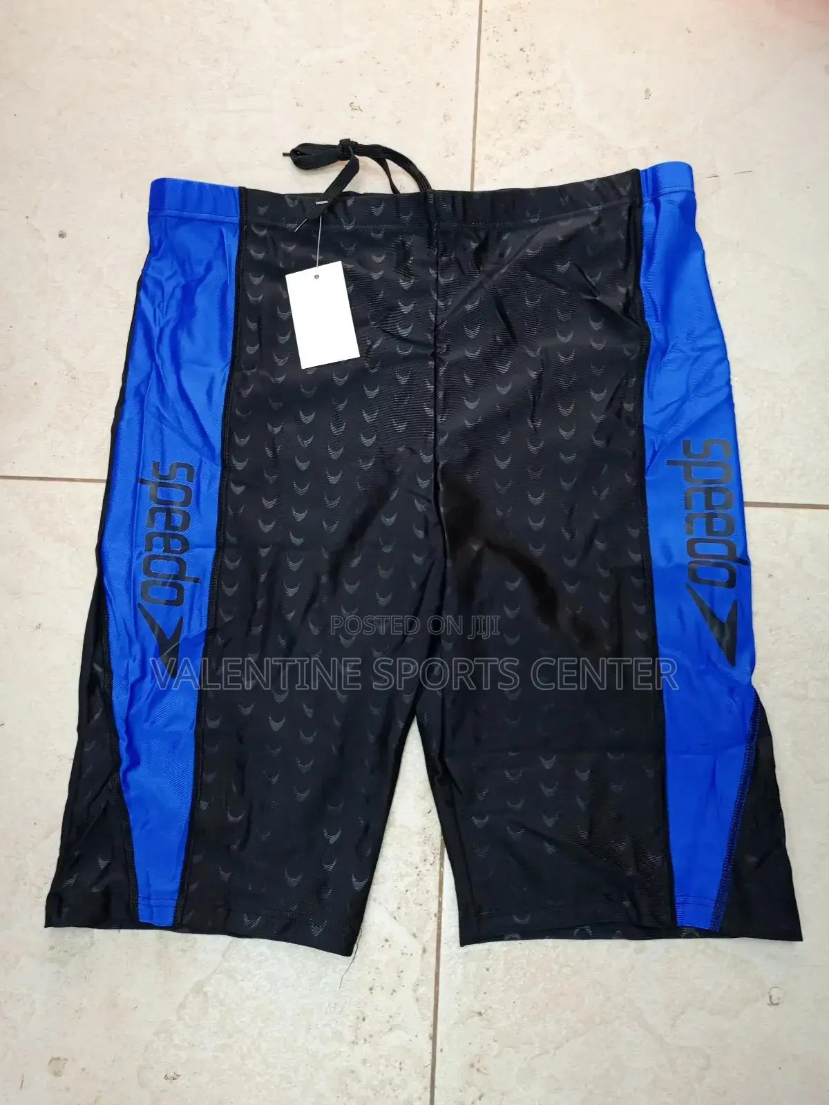 Blue Colors With Black Swimming Shoes Speedo