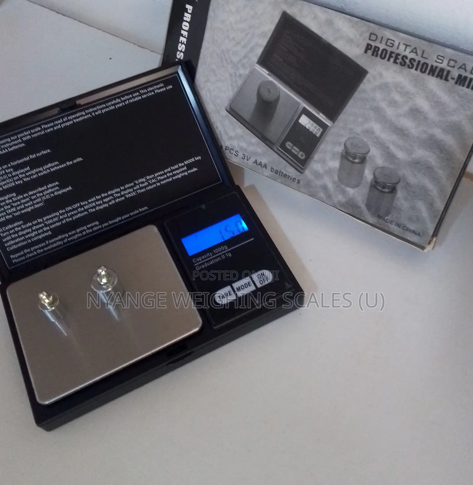 PPR-23y Portable Mineral Scale 1000g/0.1g