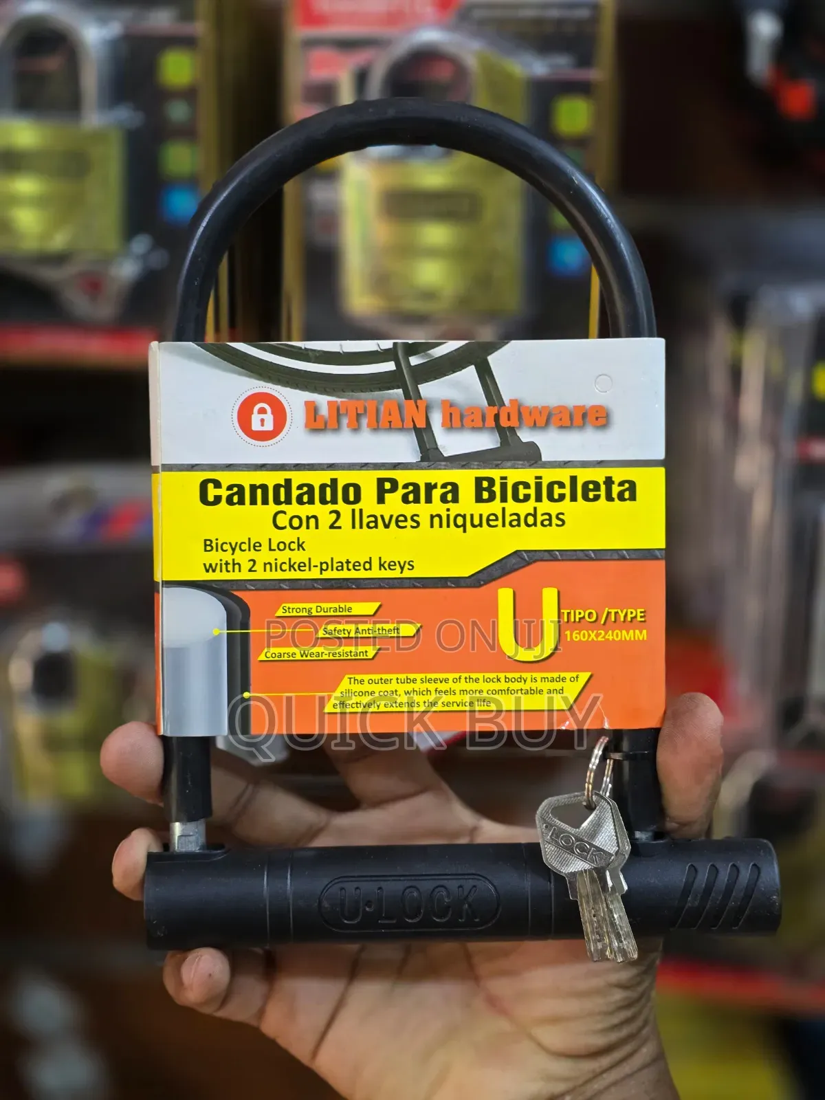 Anti-theft Heavy Duty U Lock For Bikes,Motorbikes