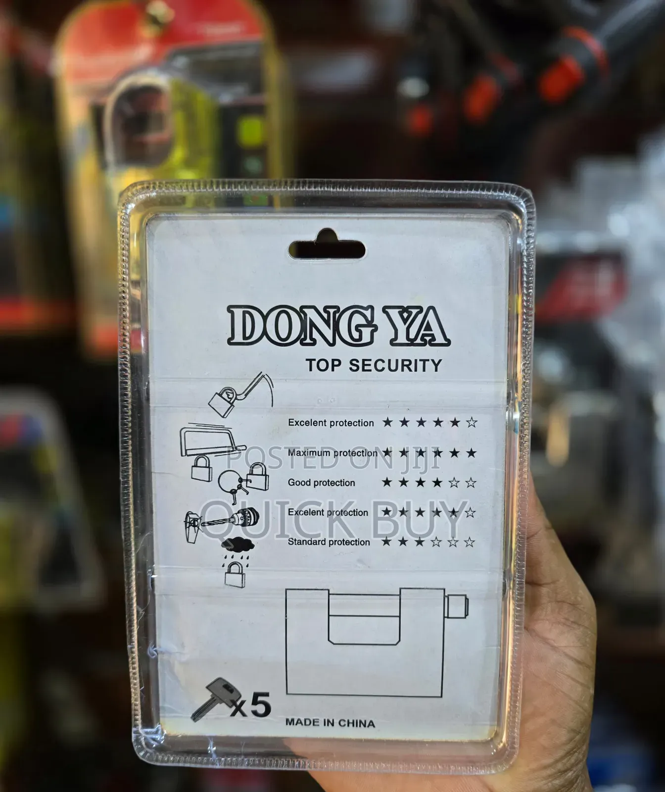 Dongya 94mm Original Heavy-Duty Stainless Steel Padlock