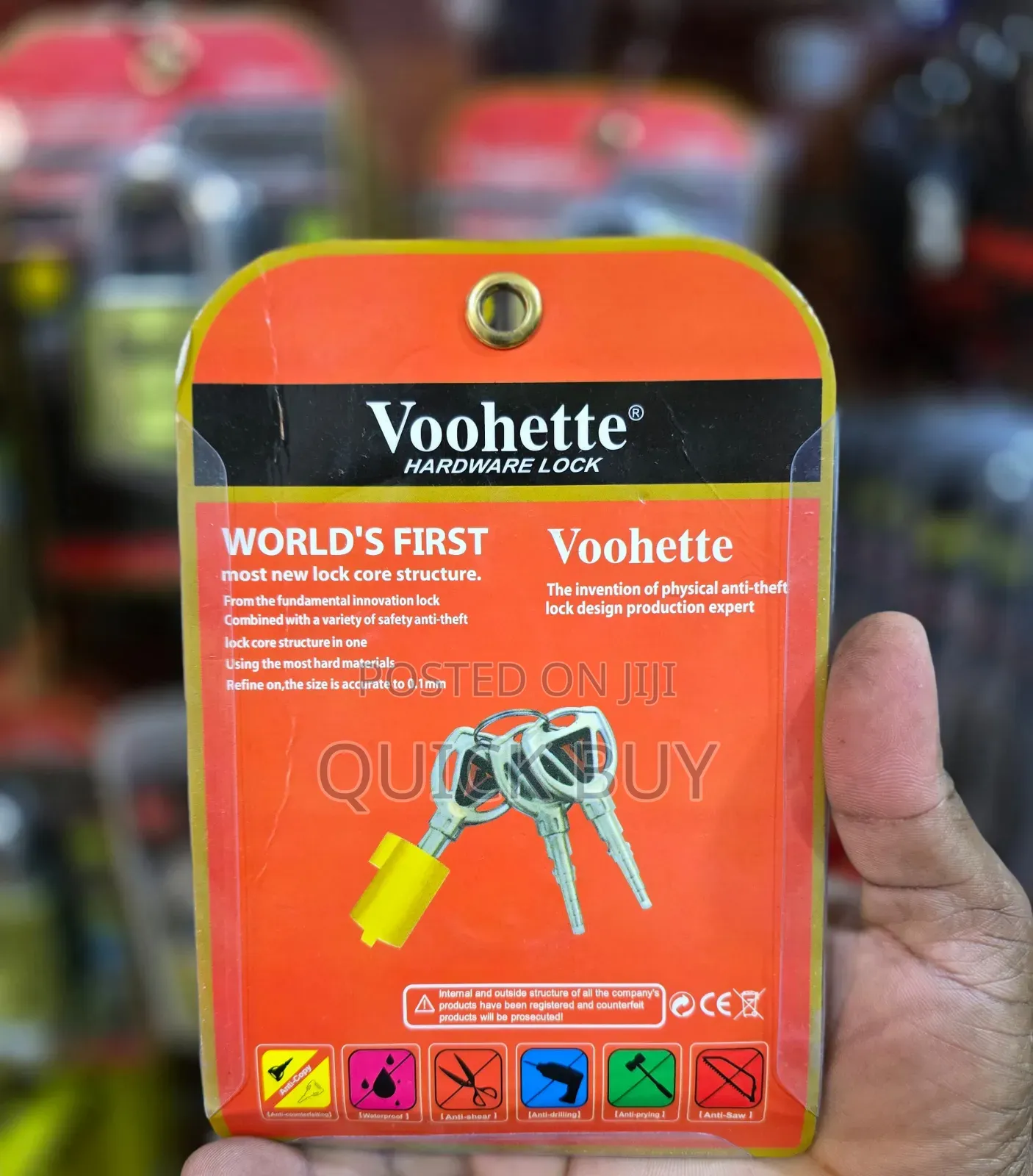 Voohette 70mm Anti Rust Top Security Padlock