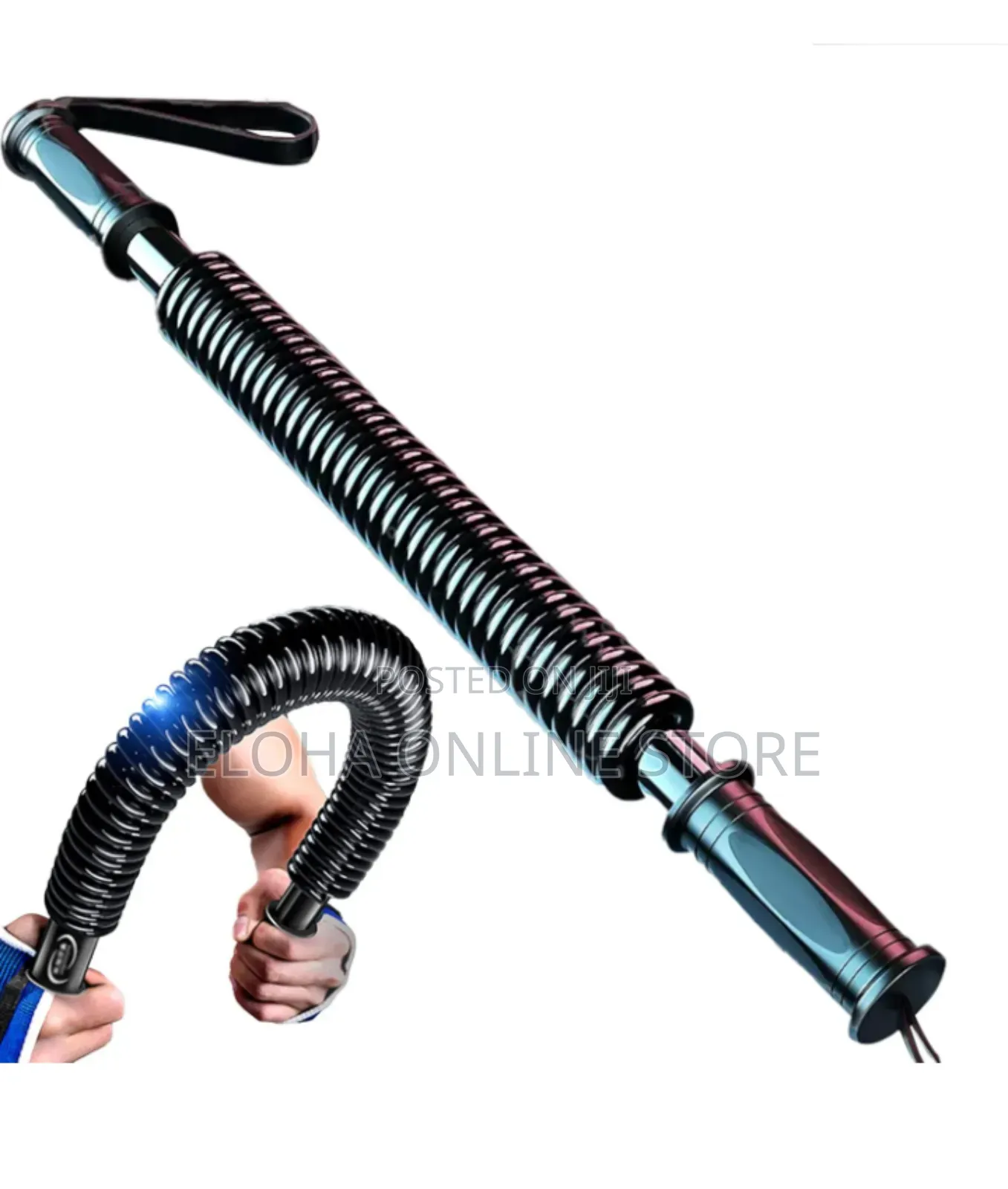 Unique Heavy-Duty 60kg Spring Power Twister Exercise Bar