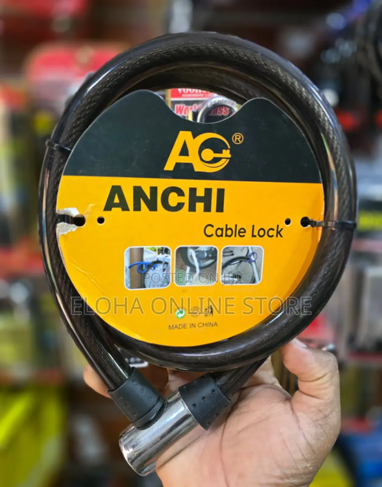 Brand New Anchi Heavy Duty Thick Cable Lock