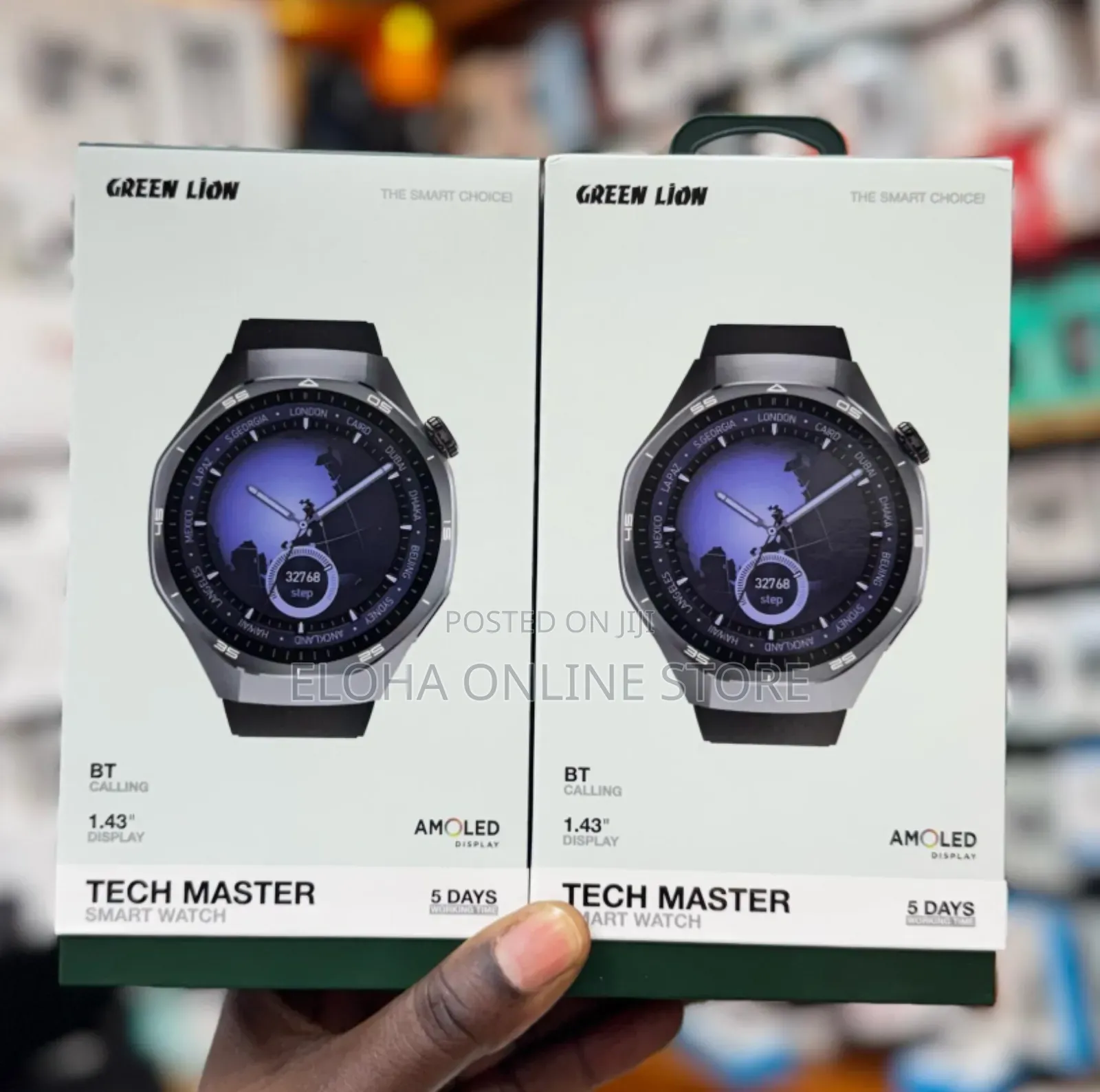 Unique Green Lion Tech Master Smart Watch